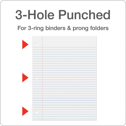 Oxford Loose Leaf Paper, 500 Sheets, College Rule Filler Notebook Paper, 8-1/2" x 11", 3-Hole Punched Fits 3-Ring Binders (62349)