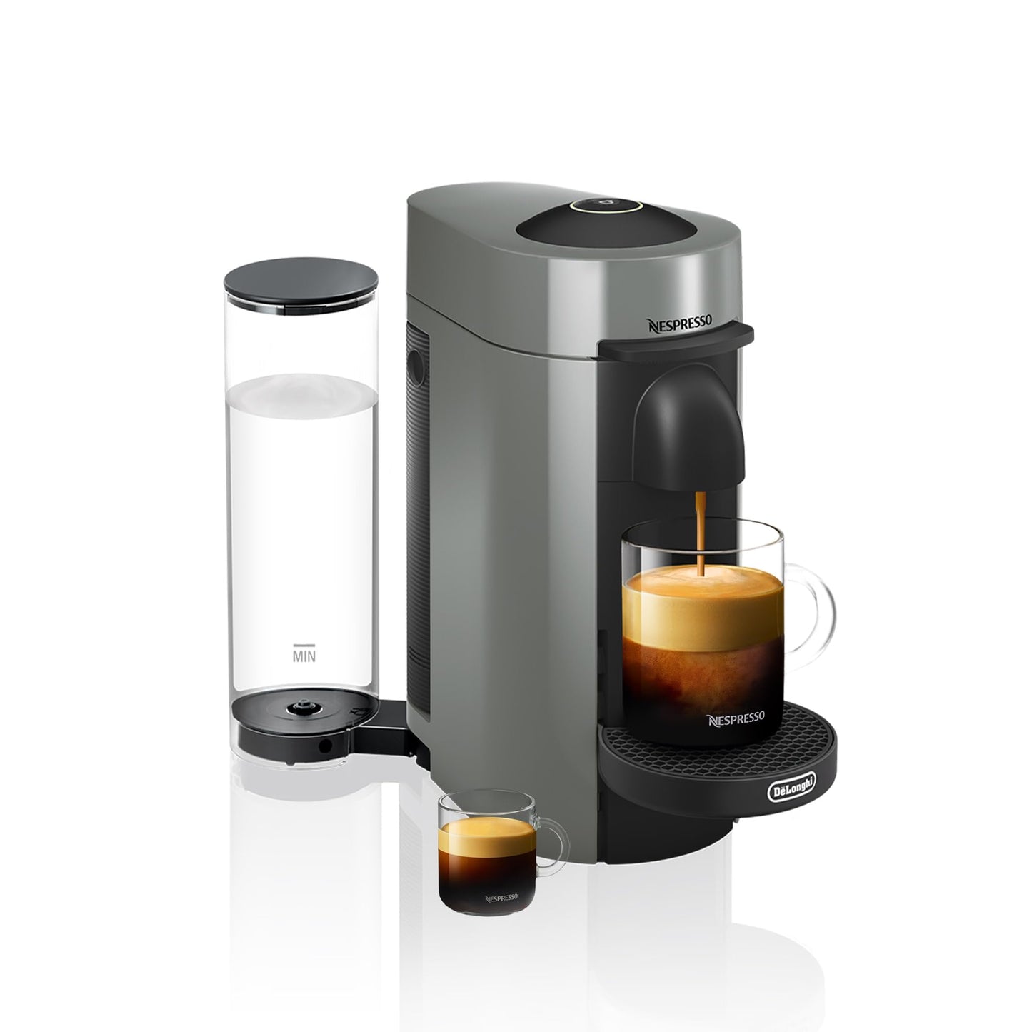 Nespresso Vertuo Plus Coffee and Espresso Maker by De'Longhi, Grey