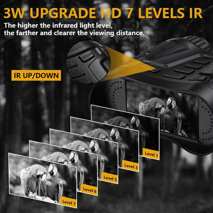 Night Vision Binoculars for Adults, 4K HD Night Vision Goggles with Video Recording, for Men, Boys, Father's Day, Christmas for Outdoor Night Adventure, Wildlife Watching