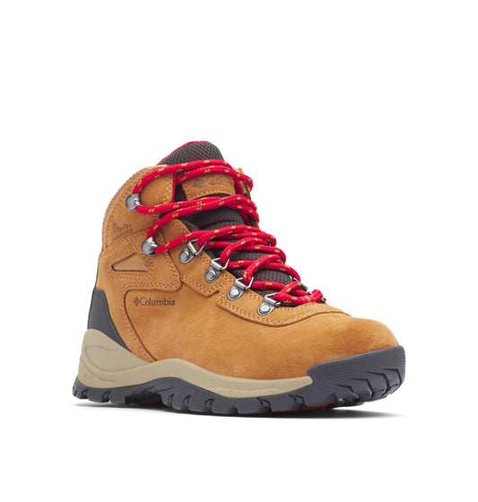 Columbia Womens Newton Ridge Plus Waterproof Amped, Elk/Mountain Red, 12