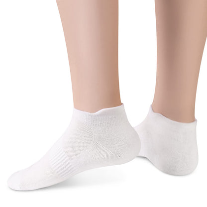 Sallking Women's Ankle Cotton Socks - Low Cut Athletic Sports Running Breathable Thin No Show Socks With Tab 6 Pairs