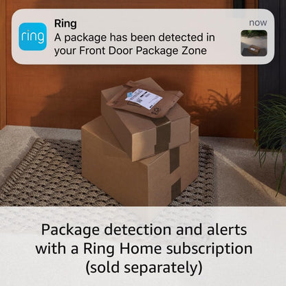 Ring Battery Doorbell Pro with Ring Indoor Cam, White
