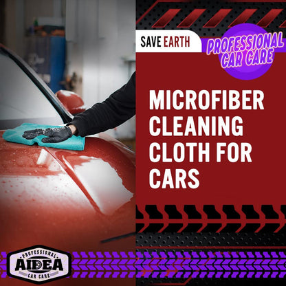AIDEA Microfiber Cleaning Cloths, 50PK, Microfiber Towels for Cars, Premium All Purpose Car Cloth, Dusting Cloth Cleaning Rags, Absorbent Towels for SUVs, House, Kitchen, Window, 12"×12"