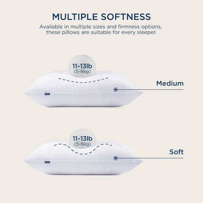 Bedsure Medium Firm Pillows Queen Size, Set of 2, Firm Queen Bed Pillows Hotel Quality Premium Down Alternative for Medium Supportive Filling for Side, Back Sleepers
