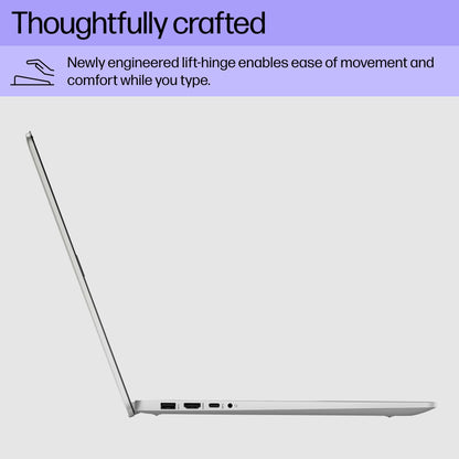 HP 17.3 inch Laptop, FHD Display, Intel Core i5-1334U, 16 GB RAM, 512 GB SSD, Intel Iris Xe Graphics, Windows 11 Home, Natural Silver, 17-cn3399nr