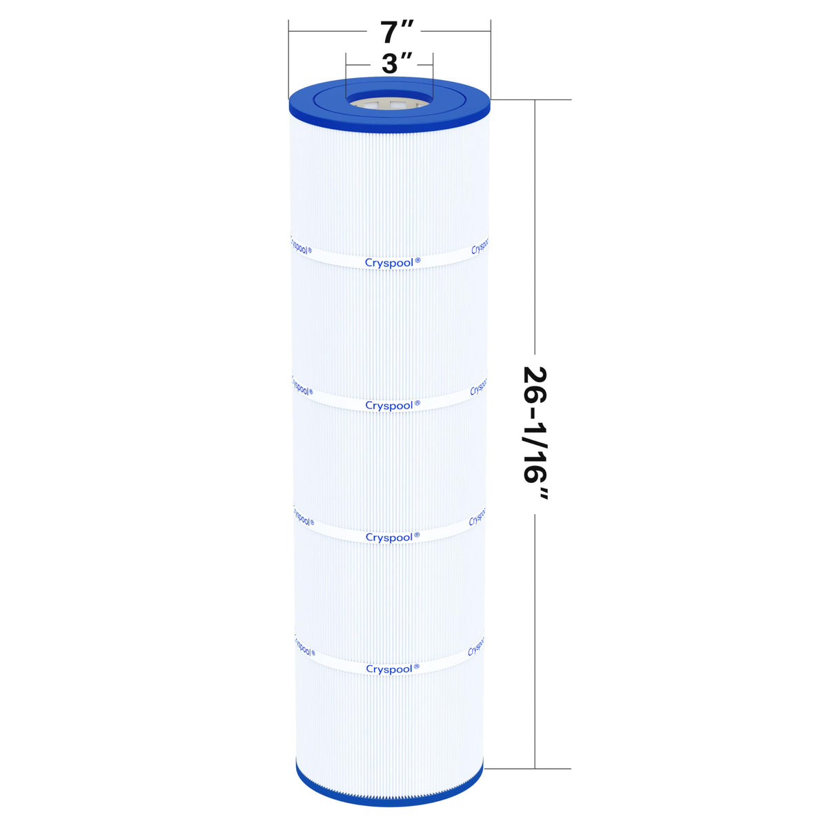 Cryspool® 07077 Filter Compatible with CCP420, Clean and Clear Plus 420, PCC105-PAK4, R173576, C-7471, 178584, 817-0106, FC-6470, 4×105 Sq. Ft Pool Filter Cartridges, 4 Pack