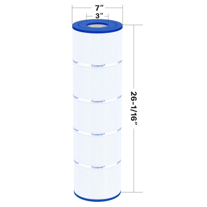 Cryspool® 07077 Filter Compatible with CCP420, Clean and Clear Plus 420, PCC105-PAK4, R173576, C-7471, 178584, 817-0106, FC-6470, 4×105 Sq. Ft Pool Filter Cartridges, 4 Pack