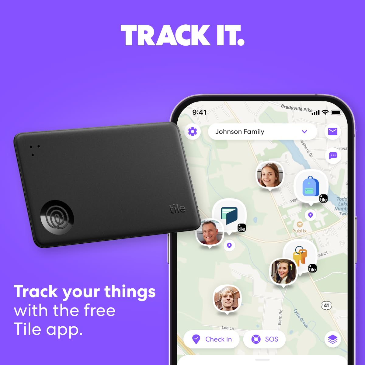 Tile by Life360 Essentials (2024) - Bluetooth Trackers & Item Locators for Keys, Wallets, Remotes & More; Easily Find All Your Things. Both iOS and Android Compatible. 4-Pack (Mates/Slim/Sticker)
