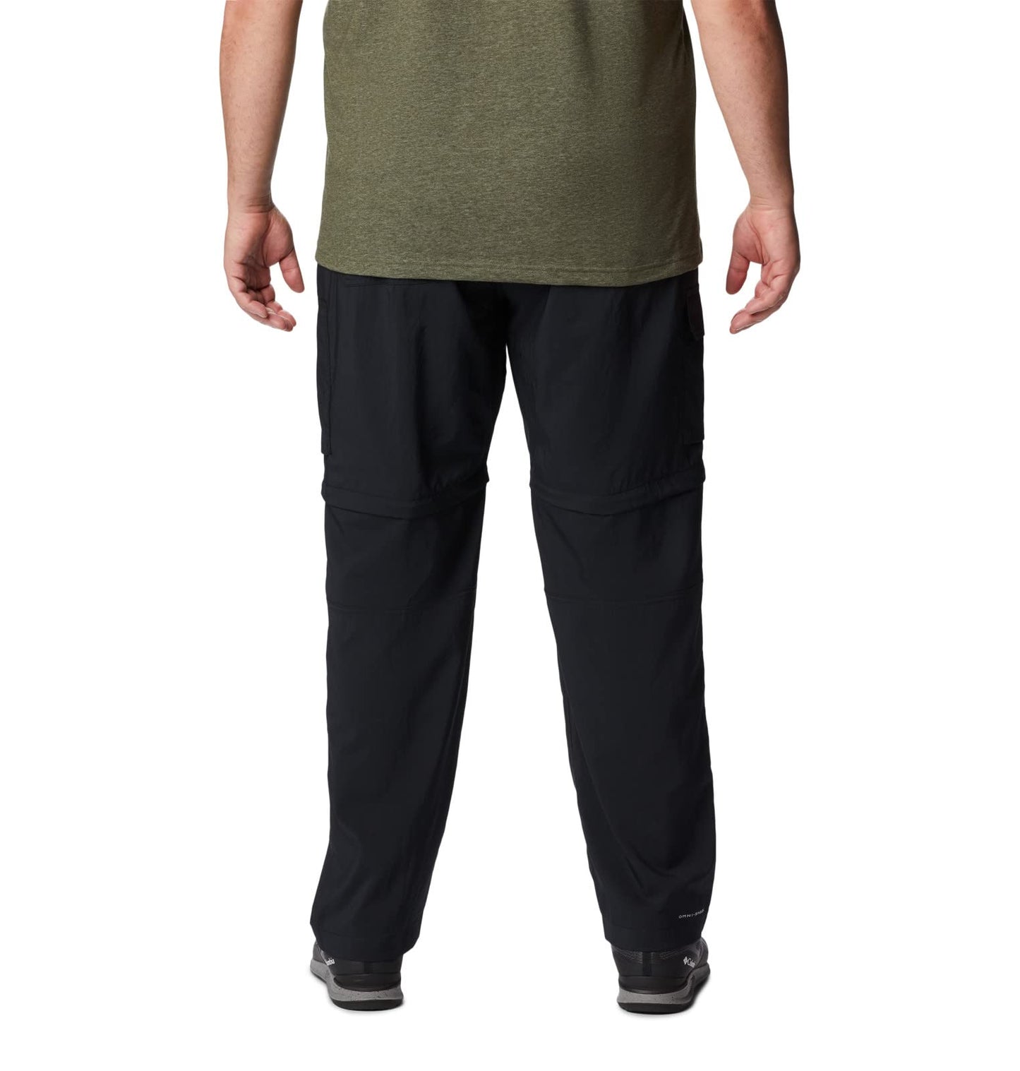 Columbia Mens Silver Ridge Utility Convertible Hiking Pant, Black, 34 x 30
