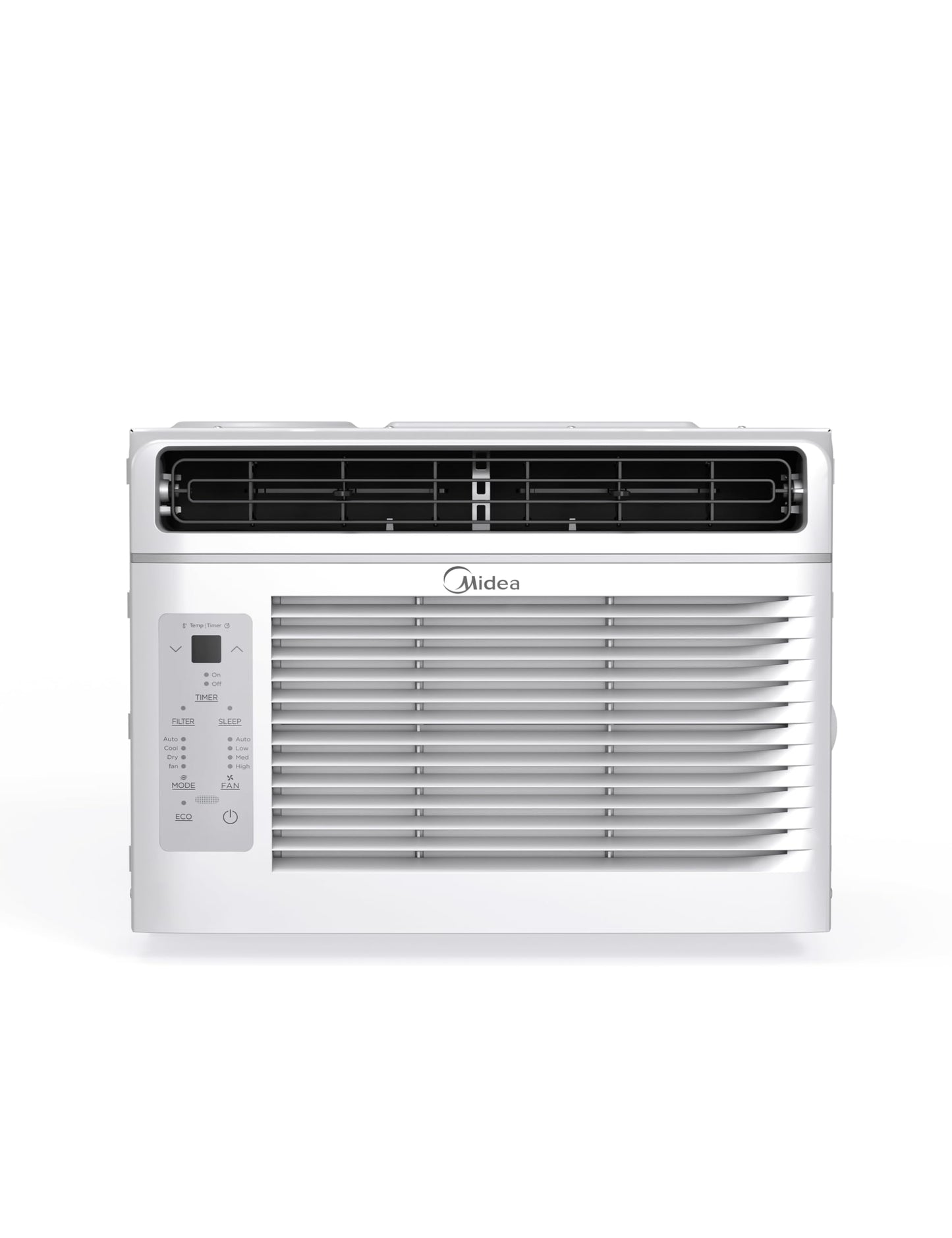 Midea MAW05R1JWT-B Electronic 5K 5,000 BTU, 3-in-1 Fan/Dehumidifier Window AC Unit, Easycool Air Conditioner with Remote Control, Cools up to 150 Sq. Ft, Fits Bedroom, Study, Office, White