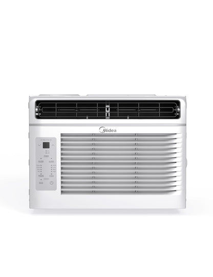 Midea MAW05R1JWT-B Electronic 5K 5,000 BTU, 3-in-1 Fan/Dehumidifier Window AC Unit, Easycool Air Conditioner with Remote Control, Cools up to 150 Sq. Ft, Fits Bedroom, Study, Office, White