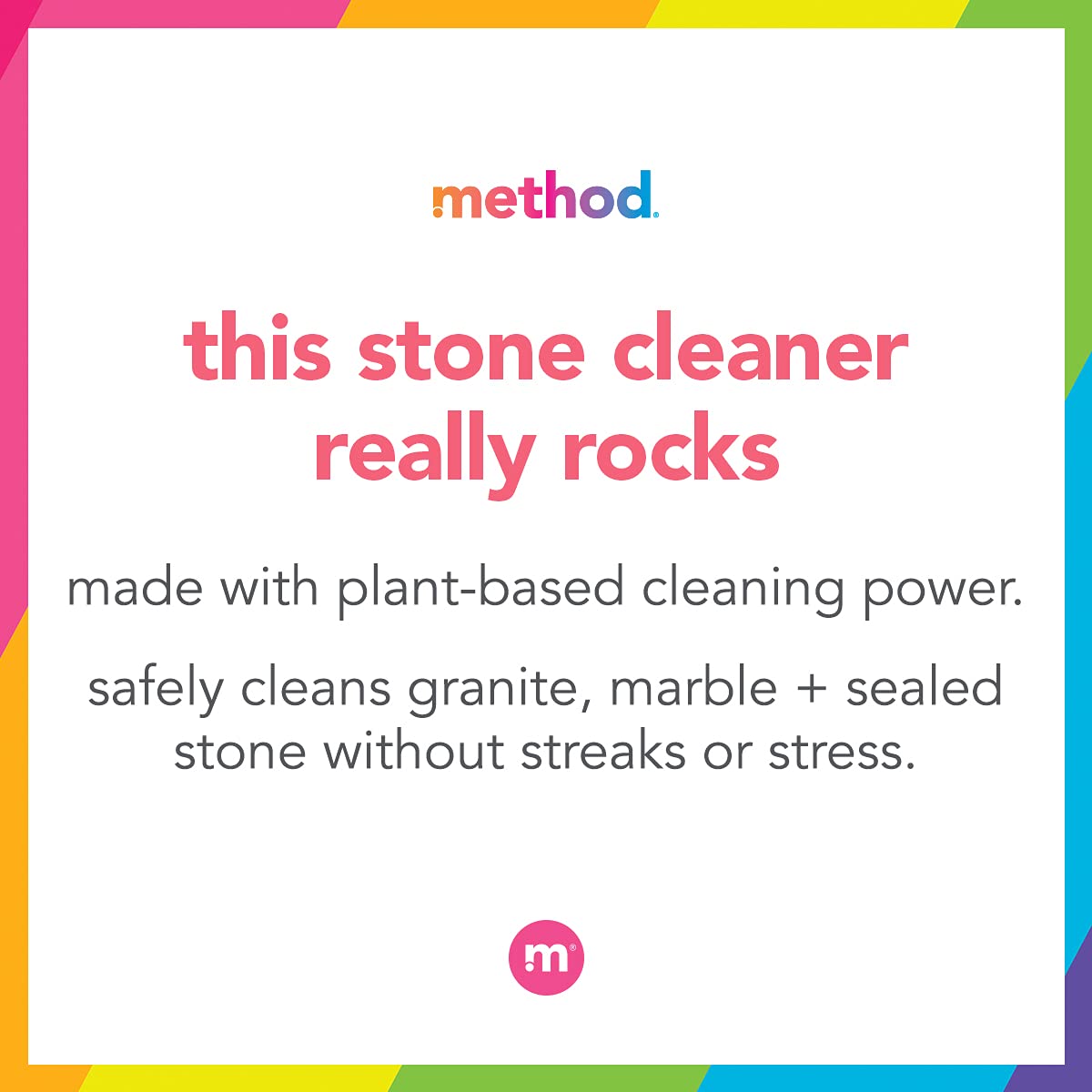 Method Daily Granite Cleaner Spray, Apple Orchard, Plant-Based Cleaning Agent for Granite, Marble, and Other Sealed Stone, 28 oz Spray Bottles (Pack of 4)