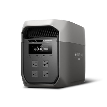 EF ECOFLOW Portable Power Station DELTA 3 Max, 2048Wh LiFePO4 Battery, Solar Generator (Solar Panel Optional), 3400W X-Boost Output, Ultra-Fast 0-80% Charging in 1.13 Hr, Home Backup & RV Camping