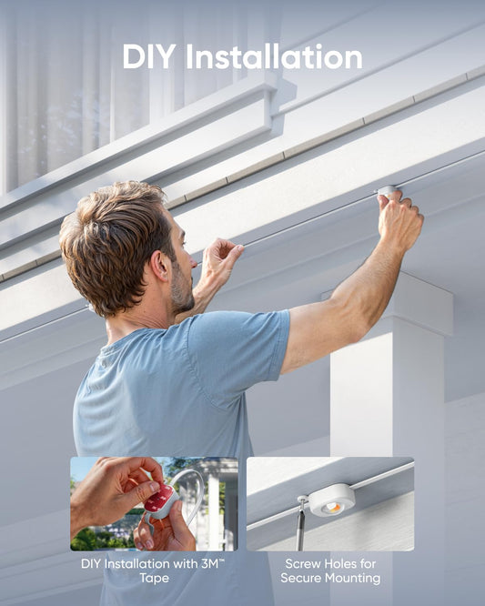 eufy Permanent Outdoor Lights E22, 100ft+ 50ft kit (Total 150ft) with 90 Triple-LED Lights, Smart RGBWW, Up to IP67 Waterproof, AI Lighting Themes for Halloween, Christmas, Links with Cameras, White