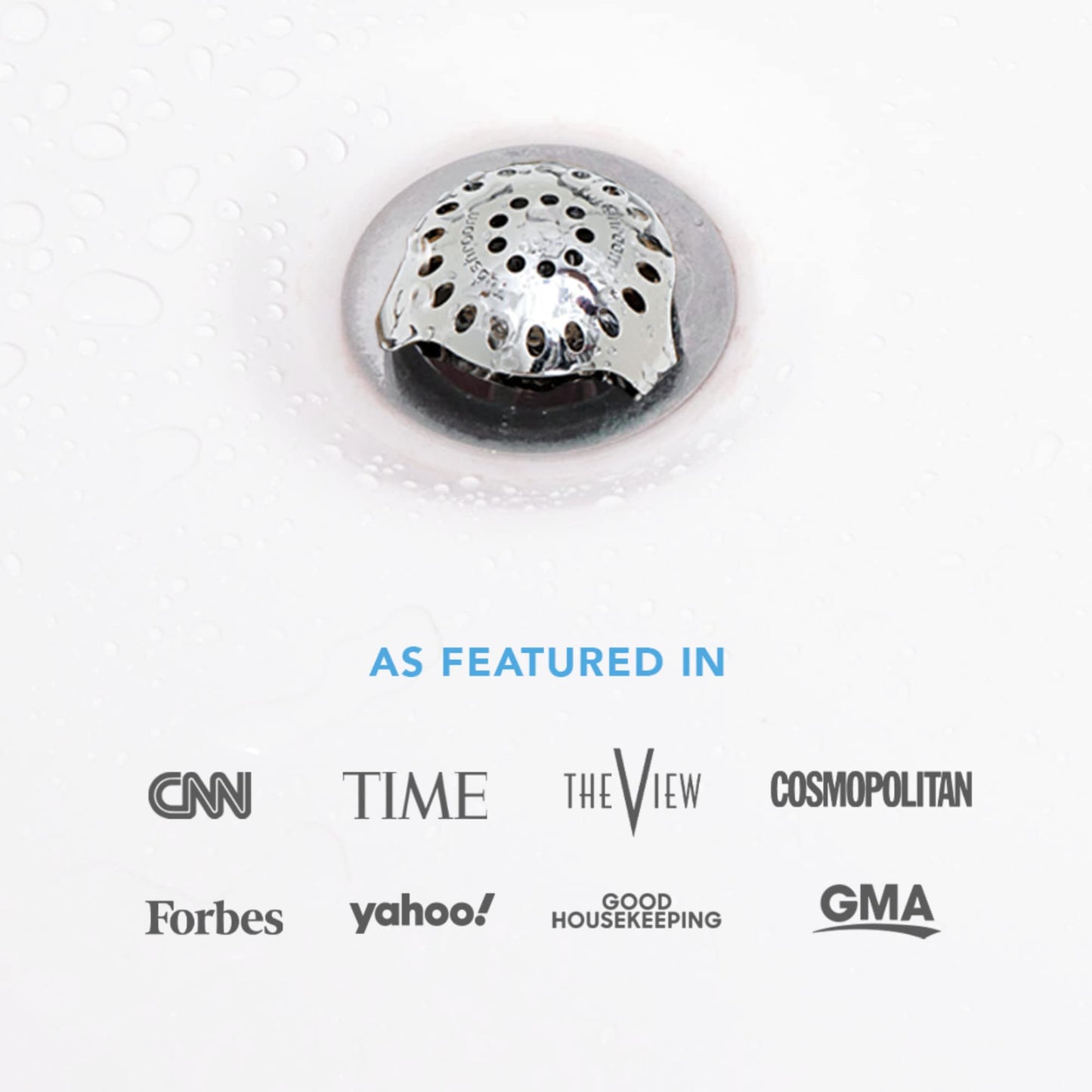 SinkShroom Ultra Revolutionary Bathroom Sink Drain Protector, Stainless Steel