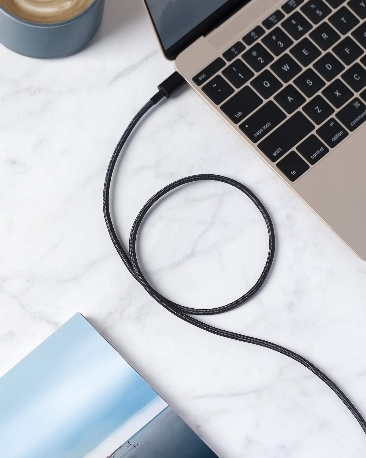 Anker Cable [2 Pack, 6FT], USB A to USB C Cable for Samsung Galaxy S10 S10+, LG V30, Beats Fit Pro and More (Black)