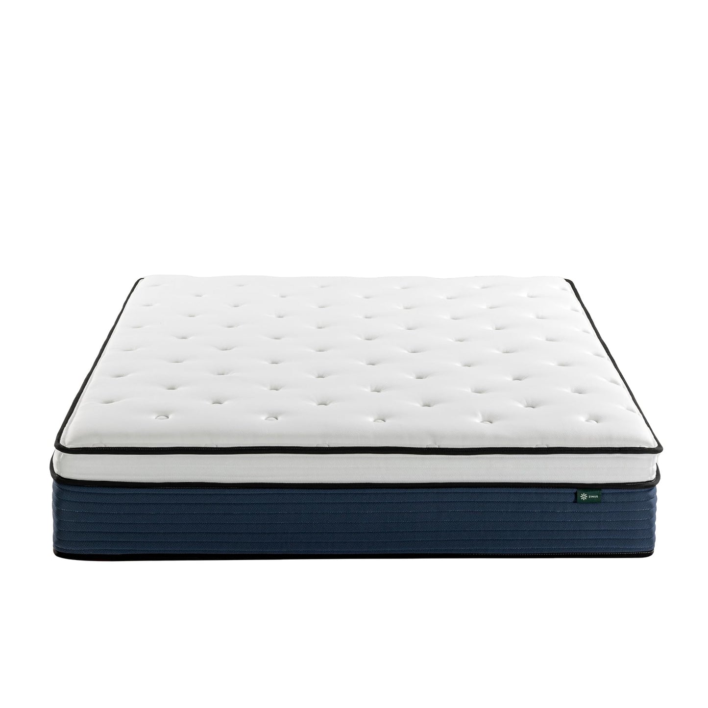 ZINUS 12 Inch Comfort Support Hybrid Mattress [New Version], Queen, Fiberglass Free, Medium Plush, Motion Isolation, Certified Safe Foams & Fabric, Mattress in A Box