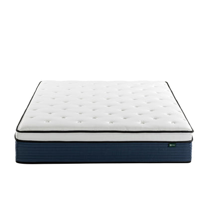ZINUS 12 Inch Comfort Support Hybrid Mattress [New Version], Queen, Fiberglass Free, Medium Plush, Motion Isolation, Certified Safe Foams & Fabric, Mattress in A Box
