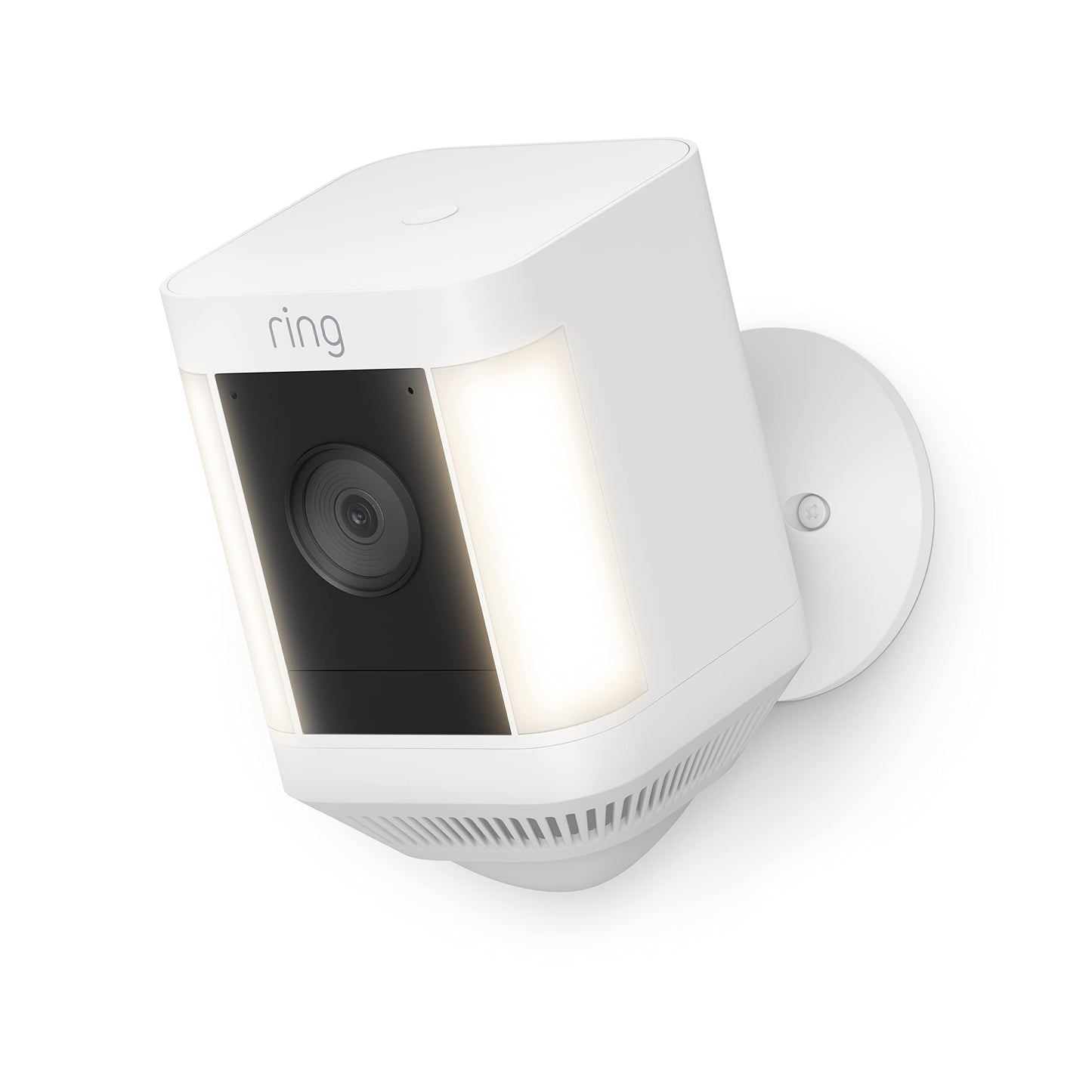 Ring Spotlight Cam Plus, Battery (newest model), Home or business security with HD video, Two-Way Talk, Color Night Vision, and Security Siren, White