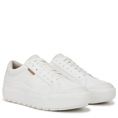 Dr. Scholl's Shoes Womens Time Off Platform Slip On Fashion Sneaker,White Smooth,9