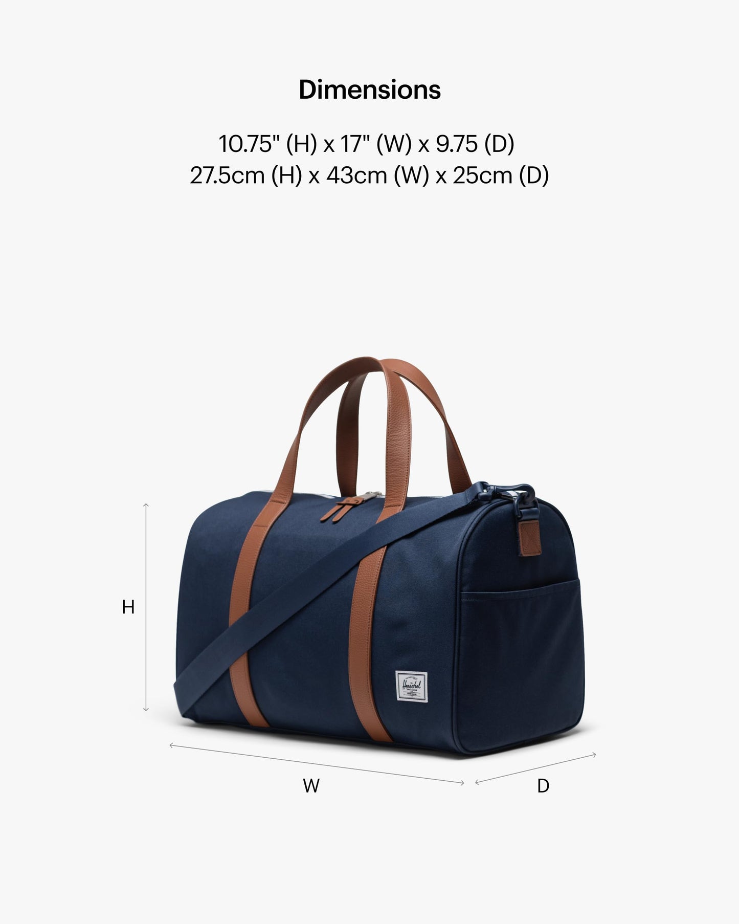 Herschel Supply Co. Herschel Novel Duffle, Navy, Standard-43L