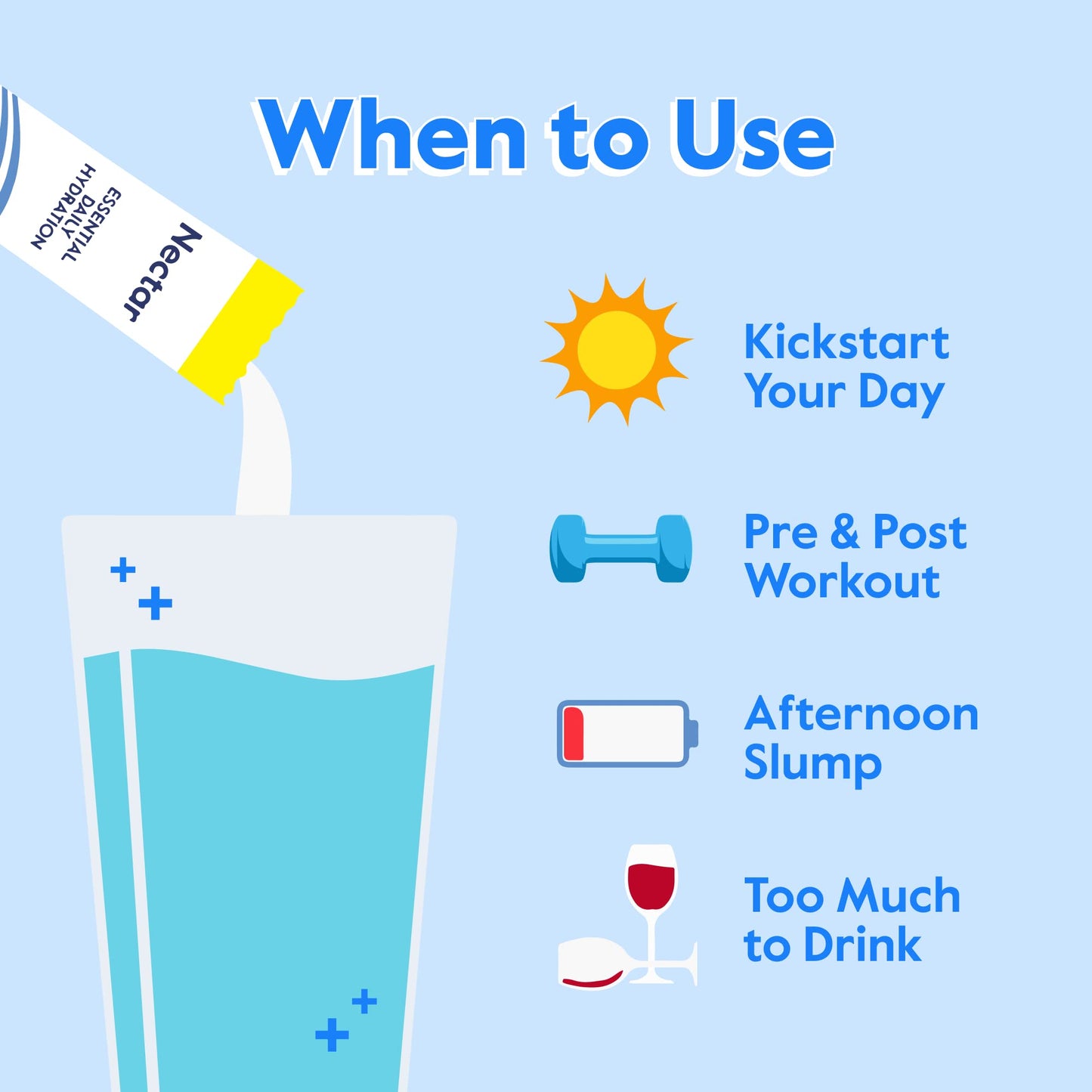 Nectar Hydration Packets - Electrolytes Powder Packets - Sugar Free & 0 Calorie - Organic Fruit Liquid Daily IV Electrolytes Powder for Dehydration Relief and Rehydration (Variety 30 Pack)