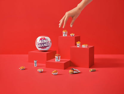 Mini Brands KFC® Series 1 Mystery Capsule by ZURU Real Miniature KFC® Brand Collectible Toy, Capsules of 5 Mystery Miniature KFC® for Girls, Teens, Adults and Collectors