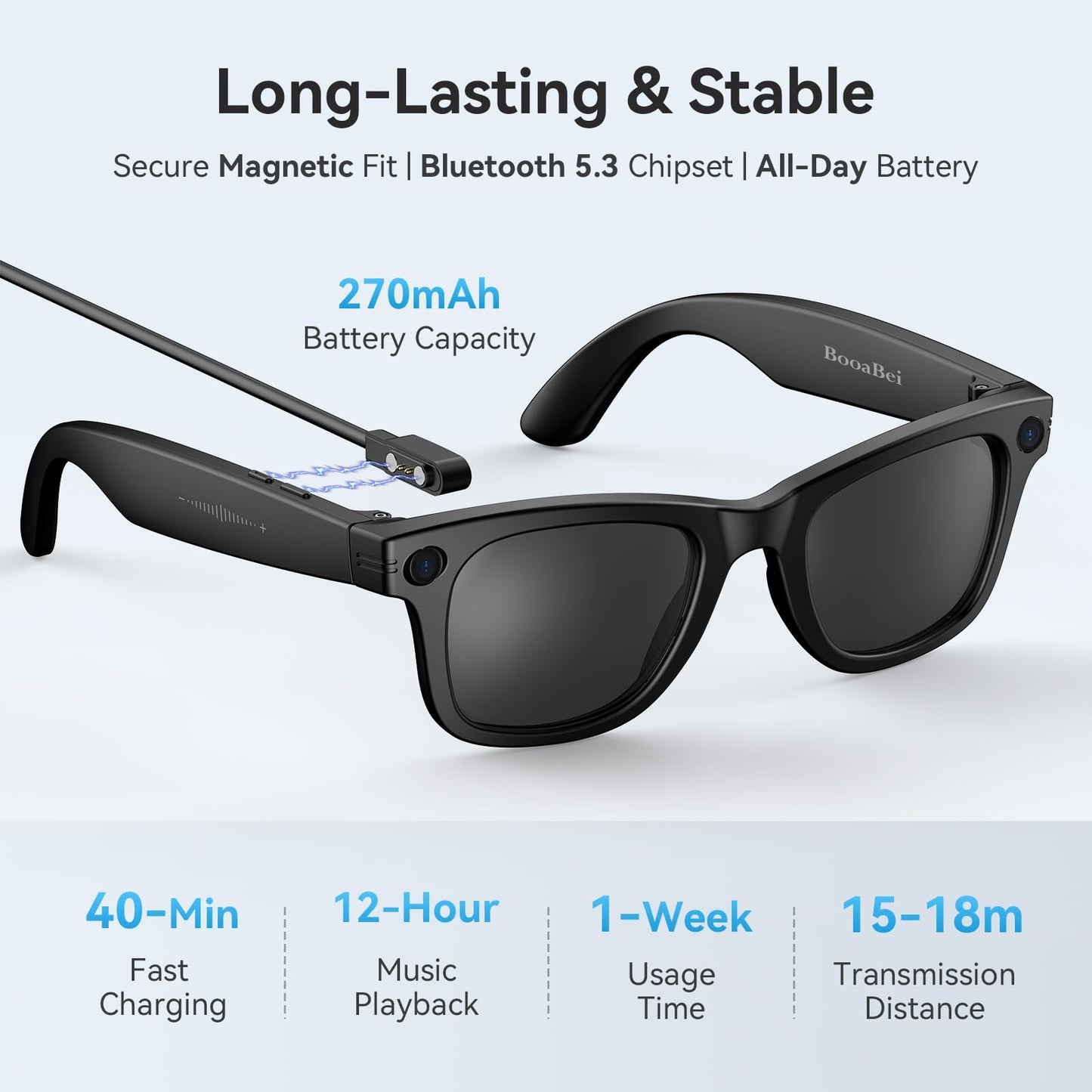 AI Smart Glasses for Men Women,8MP 2K HD Camera Glasses,AI Voice Control,AI Photo Recognition,Real-Time Translation,Smart Sunglasses with Bluetooth Call,IP67 Waterproof for Driving,Outdoor,+2 Lenses.
