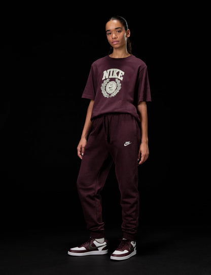 Nike Women's Court Vision Low Next Nature Shoes, White/Metallic Pewter-Burgundy Crush, 9.5