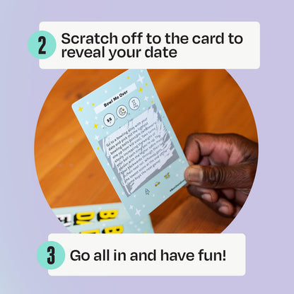 DSS Games Best Date Ever! [40 Surprise Scratch Off Dates for Couples, Couples Game Date Activity, 2 Player, Date Night Idea for Girlfriend, Boyfriend, Wife or Husband, Anniversaries, Valentine's]
