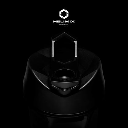 HELIMIX 2.0 Vortex Blender Shaker Bottle Holds upto 28oz | No Blending Ball or Whisk | USA Made | Portable Pre Workout Whey Protein Drink Shaker Cup | Mixes Cocktails Smoothies Shakes | Top Rack Safe