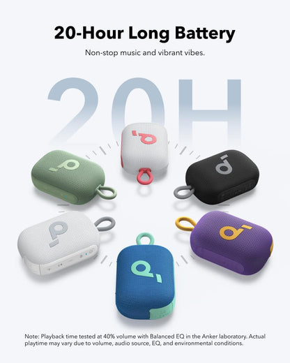 Soundcore Select 4 Go Bluetooth Shower Speaker by Anker, IP67 Waterproof/Dustproof, Portable Speaker, Wireless, 20H Playtime, Floatable, Powerful Sound, Electronics for Outdoors/Home/Office/Travel