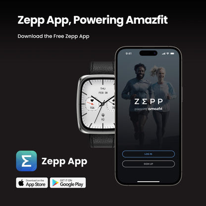 Amazfit Active 2 Premium Smart Watch Fitness Tracker (Square) for Android & iPhone, 10 Day Battery, Water Resistant, GPS Maps, Heart & Sleep Monitor, HYROX Mode, Sapphire Glass, Leather + Sport Strap