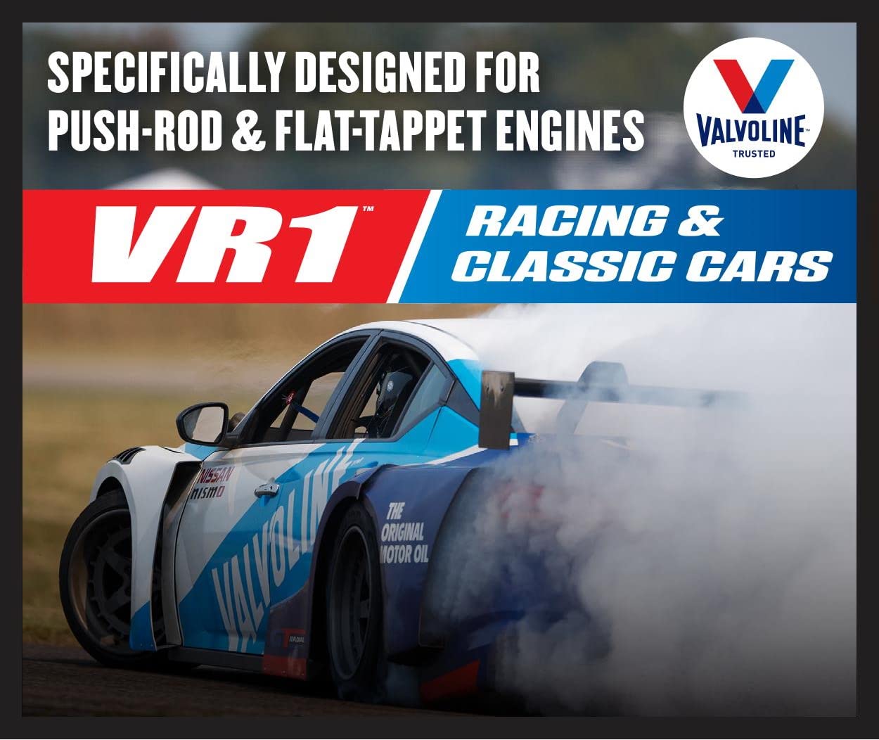 Valvoline VR1 Racing Synthetic SAE 20W-50 Motor Oil 1 QT, Case of 6