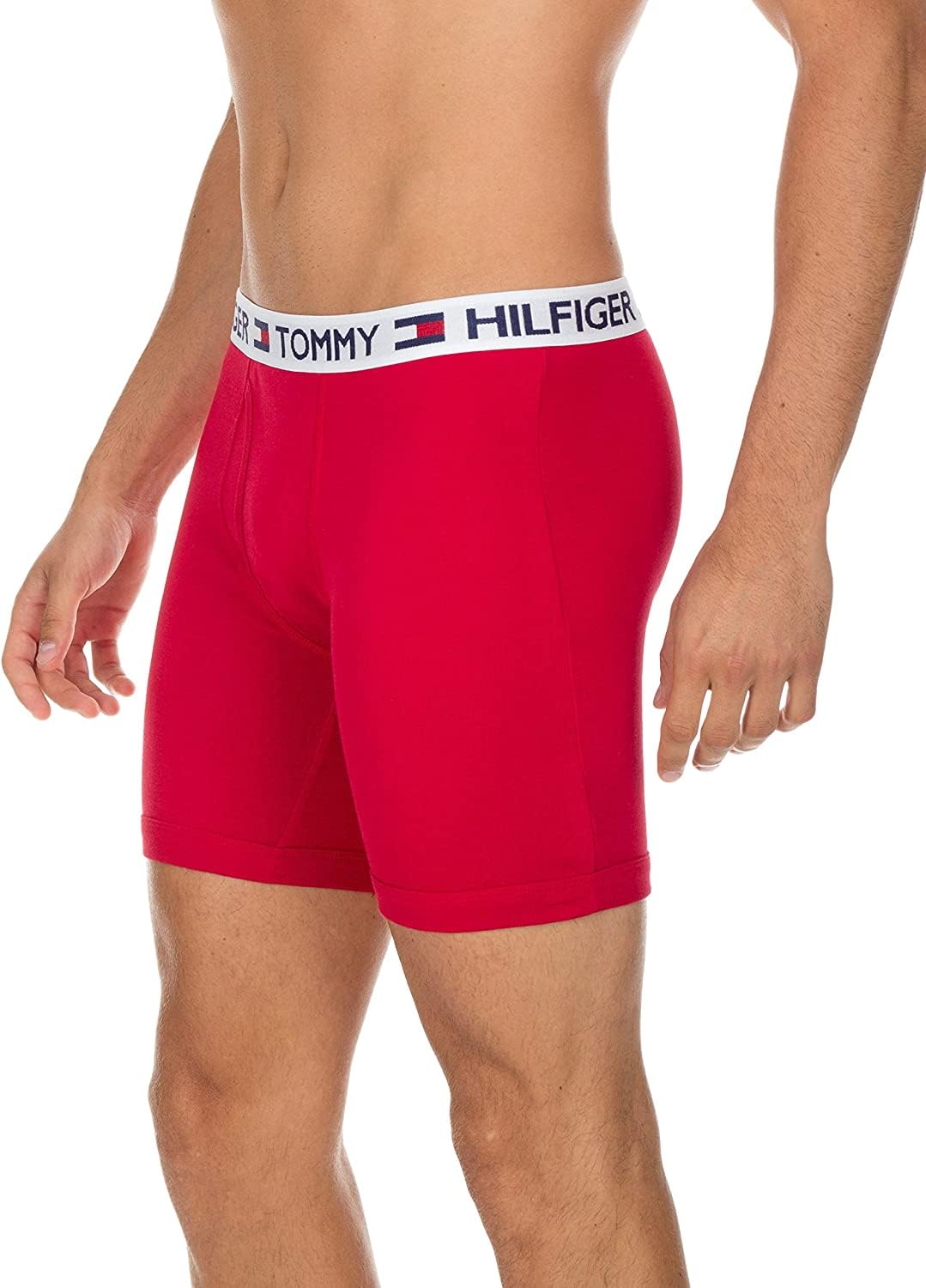 Tommy Hilfiger Men's 4 Pack Boxer Brief Red Navy White, Red/Navy/White, XX-Large