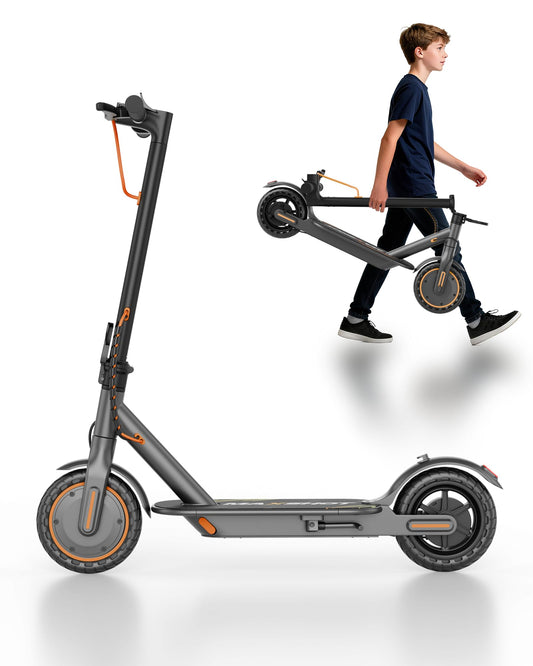 MAXSHOT Electric Scooter Adults & Big Kids, 350W Powerful Motor, Top Speed 16/19MPH, 12/16/19/21Miles Range, 8.5" Solid Tires Folding Commuter Escooter with Dual Suspension for Commuting, APP Control