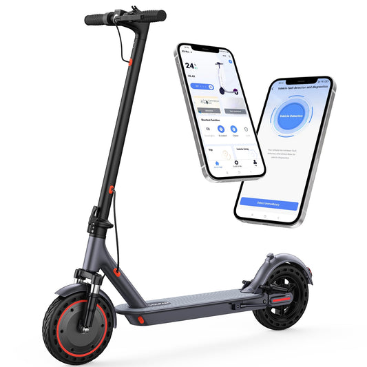 VOLPAM Electric Scooter, 350W/500W, 8.5"/10" Tires, 12/21/28 Miles Range, 16/19/22Mph, Folding E-Scooter with Dual Braking