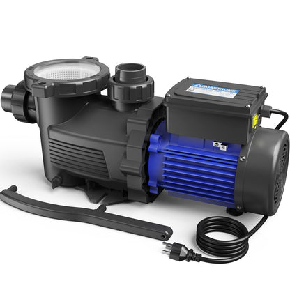 AQUASTRONG In/Above Ground Pool Pump, High Flow (Dual Speed, 1.5HP, 4975 GPH, 115V)