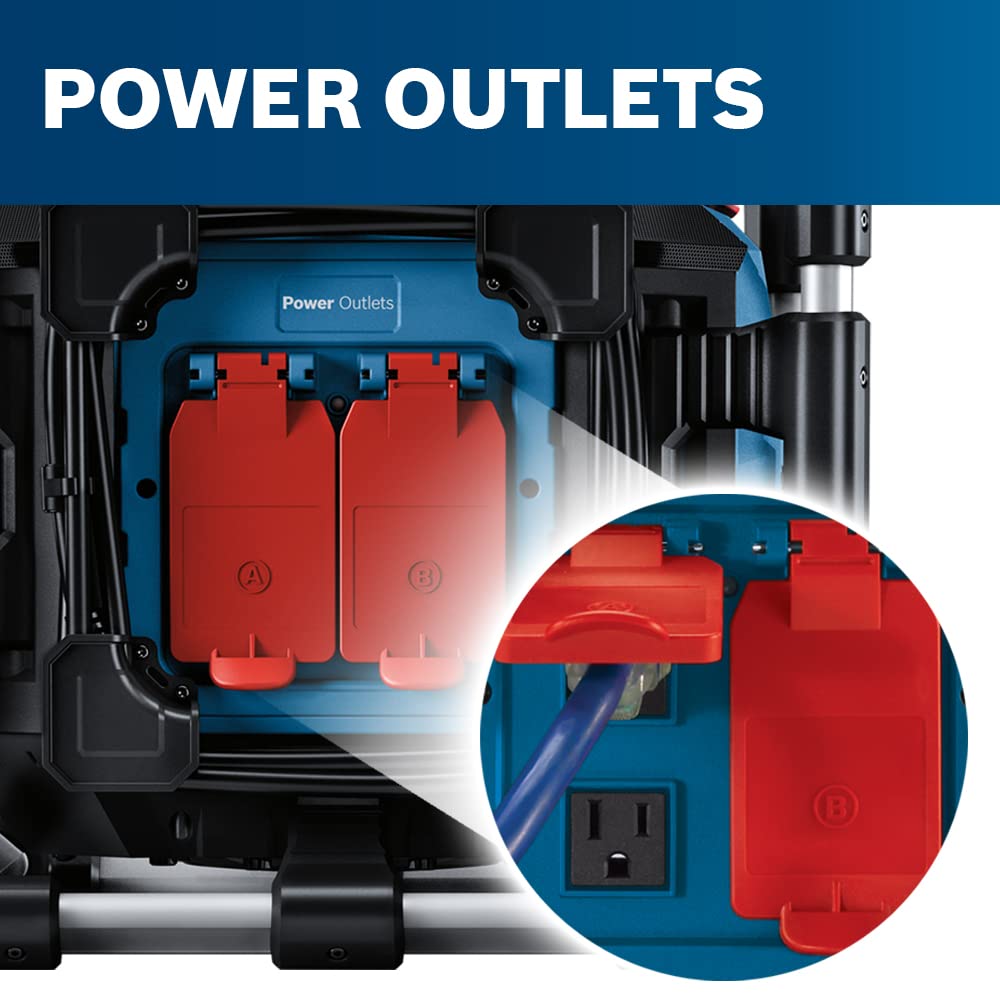 BOSCH GPB18V-5CN 18V Jobsite Radio with Bluetooth® 5.0 and Power Station