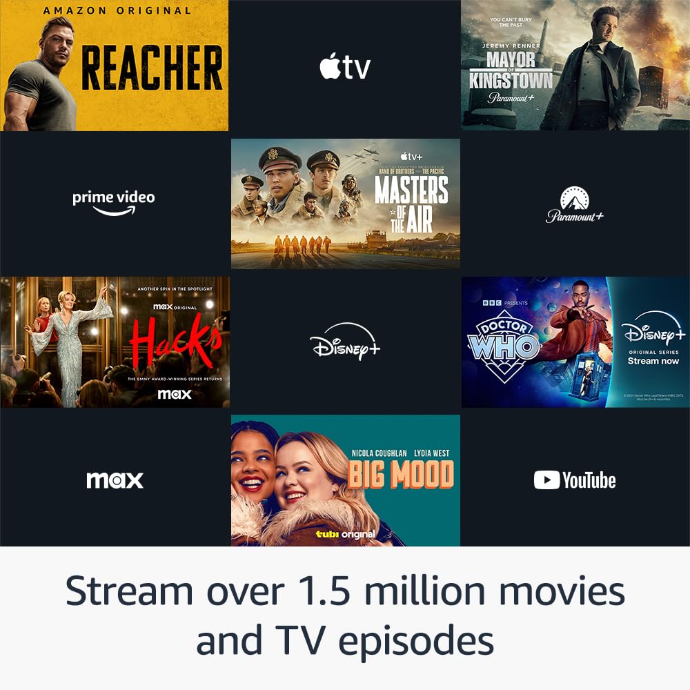Amazon Fire TV Stick 4K (newest model) with AI-powered Fire TV Search, Wi-Fi 6, stream over 1.8 million movies and shows, free & live TV