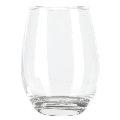 Martha Stewart Farrow 18 OZ Large Stemless Multipurpose Wine Glasses Set For Red or White Wine, Set of 4