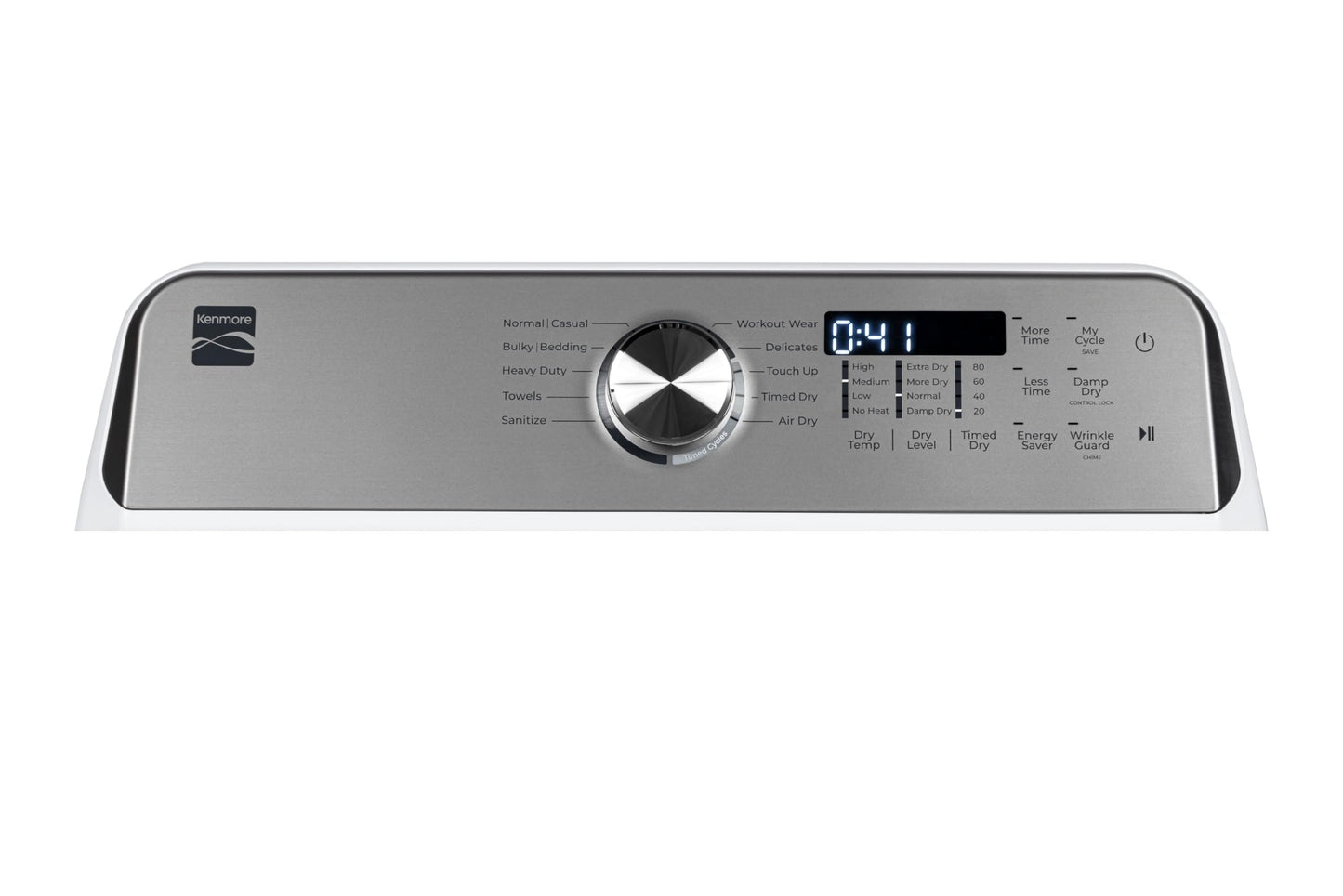 Kenmore 2669162 Front Load Electric Dryer with Wrinkle Guard, Energy Saver, Smart Sensor Drying System, 7.0 cu. ft. Total Capacity, White