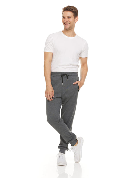 PURE CHAMP Mens 3 Pack Fleece Active Athletic Workout Jogger Sweatpants for Men with Zipper Pocket and Drawstring Size S-3XL(Medium, Set 1)