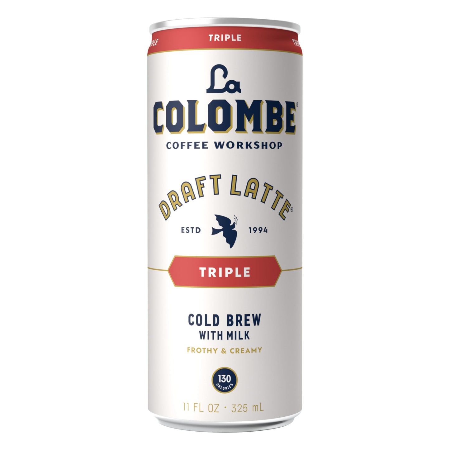 La Colombe Coffee, Triple Draft Latte, 11 fl oz Cans (Pack of 12), Coffeehouse Quality Cold Brew, Specialty Grade Coffee Beans, Ready-to-Drink On-the-Go