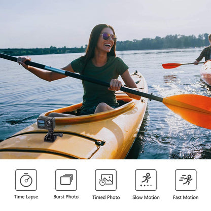 AKASO Brave 7 LE 4K30FPS 20MP WiFi Action Camera with Touch Screen EIS 2.0 Zoom Remote Control 131 Feet Underwater Camera with 2X 1350mAh Batteries Support External Microphone Vlog Camera