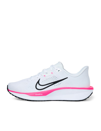Nike Women's Quest 6 Road Running Shoes, White/Black-Hyper Pink, 8.5