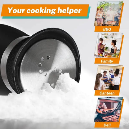 Salt And Pepper Shakers Set, 4 0z Glass Bottom Salt And Pepper Jars With Stainless Steel Lid For Kitchen Cooking Table, RV, Camp, BBQ Refillable Design,Spice Shakers, kitchen Utensils