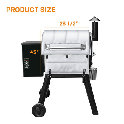 Insulation Blanket for Traeger Pro 22,Pro 575,Ironwood 650 and Lil' Tex Elite Wood Pellet Smoker Grill,BAC626 Pro 22/575 Insulation Blanket Smoker Cover Replacement Parts Grills BBQ Winter Accessory