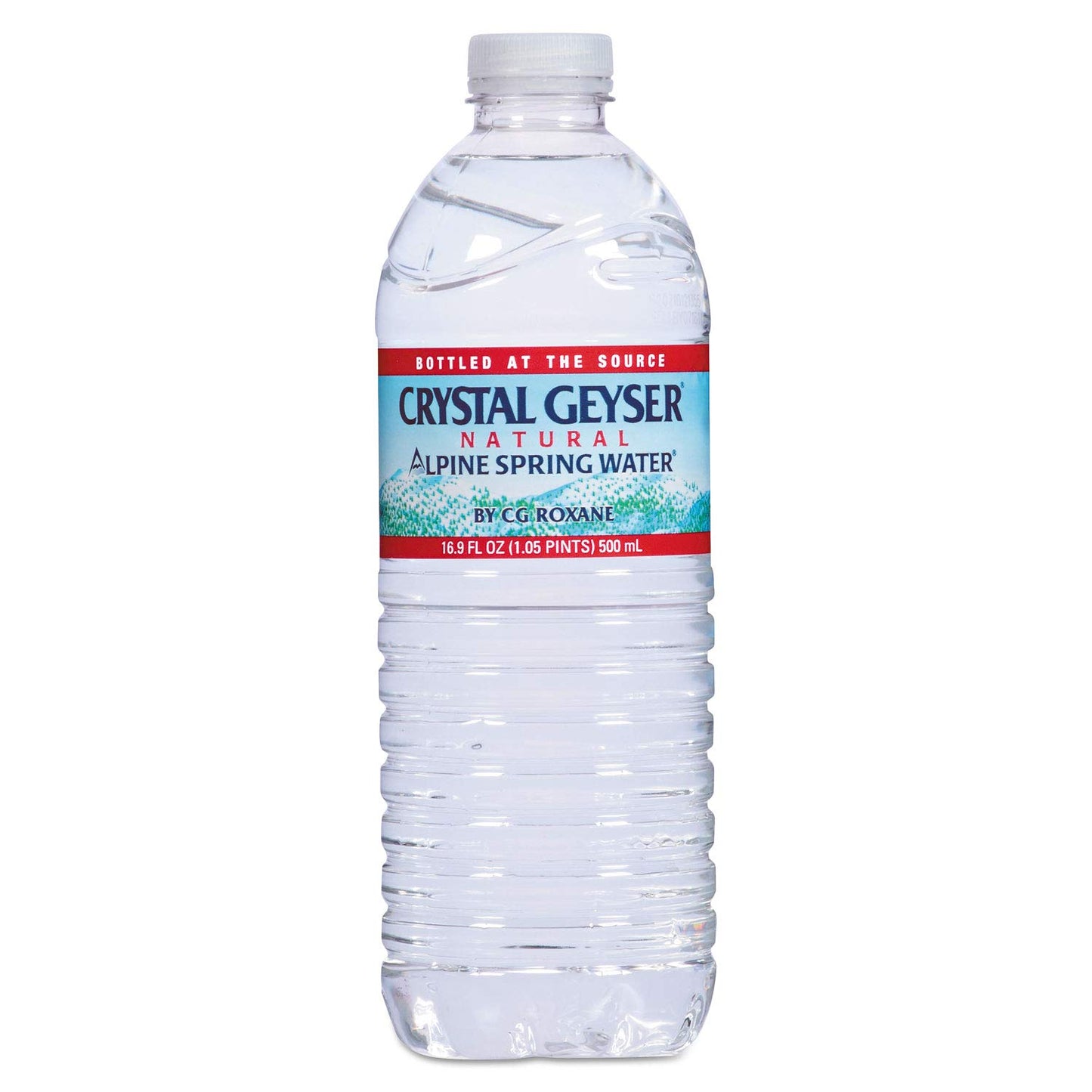 Crystal Geyser Natural Alpine Spring Water, 16.9 Ounce, 35 Bottles