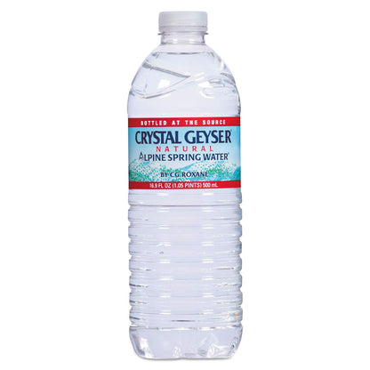 Crystal Geyser Natural Alpine Spring Water, 16.9 Ounce, 35 Bottles